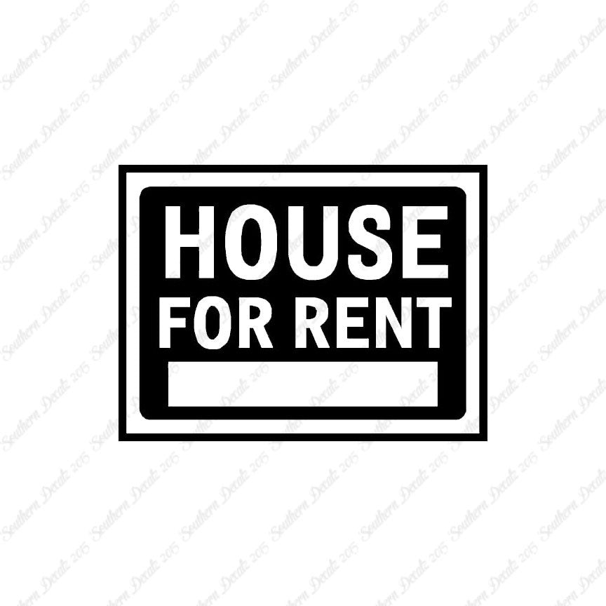House For Rent Business Sign
