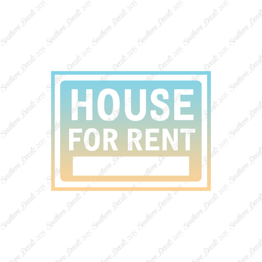 House For Rent Business Sign