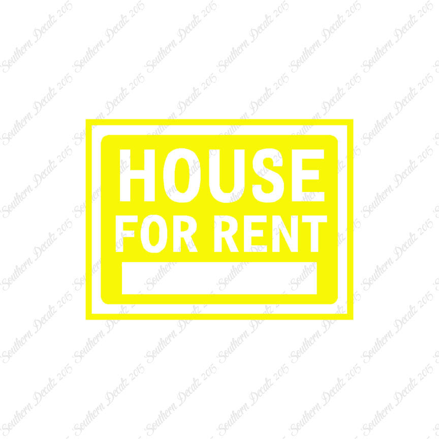 House For Rent Business Sign