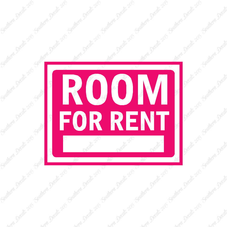Room For Rent Business Sign