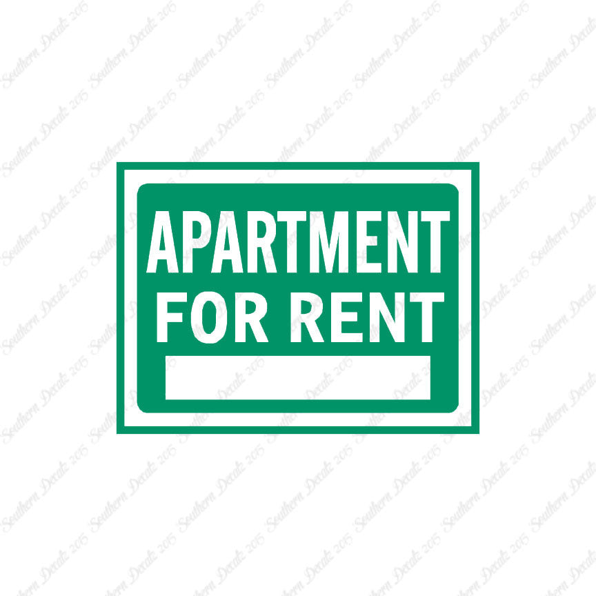 Apartment For Rent Business Sign