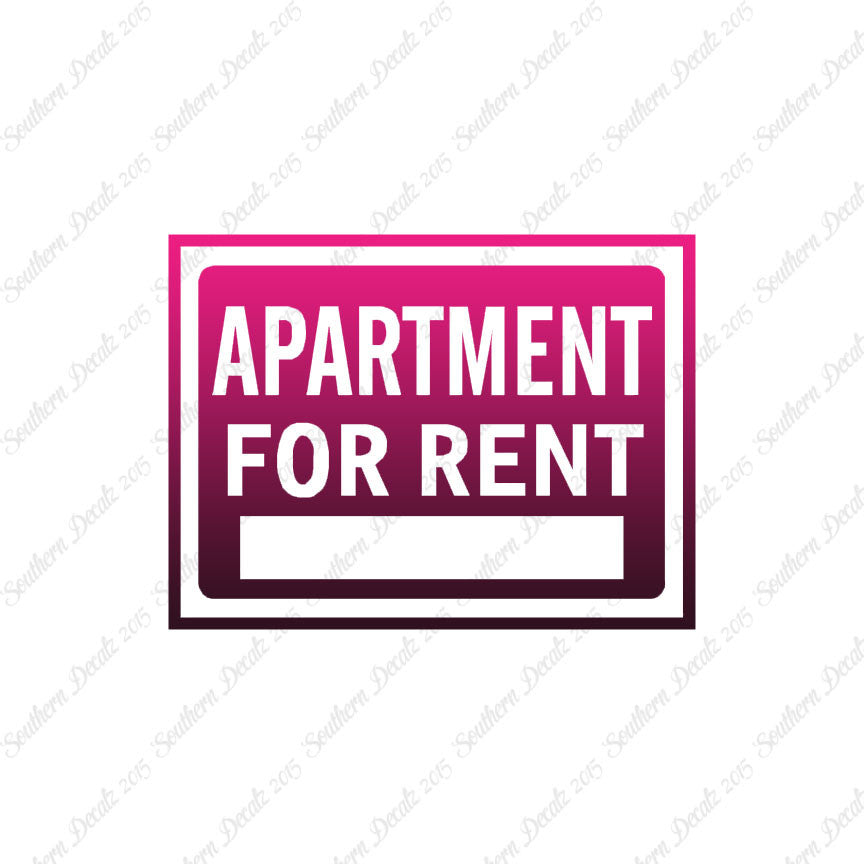 Apartment For Rent Business Sign