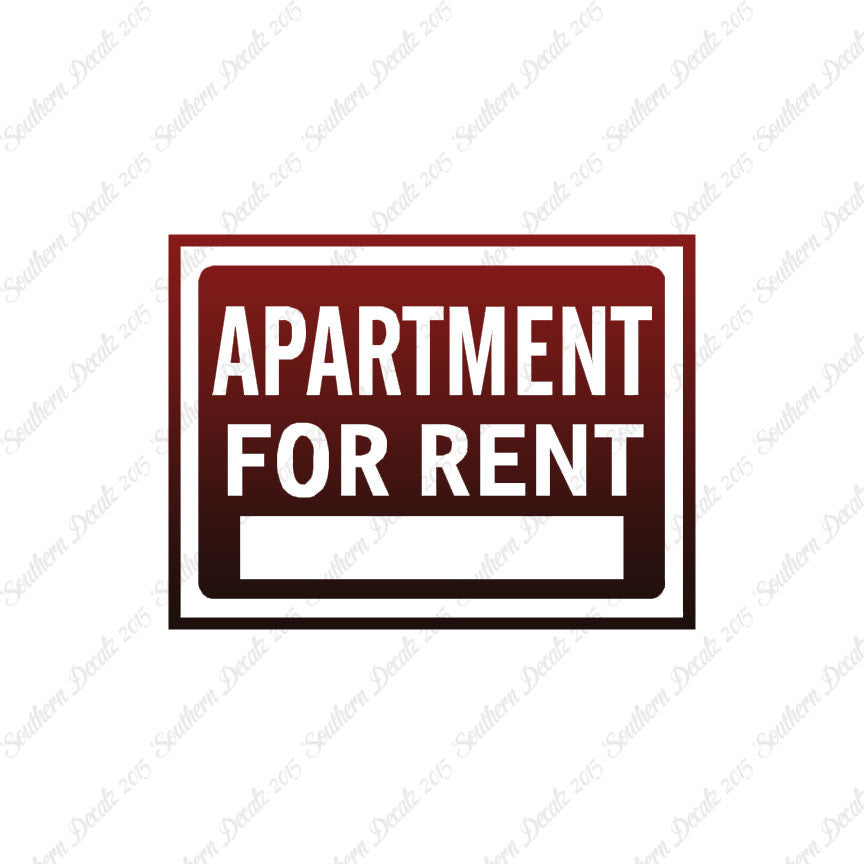 Apartment For Rent Business Sign
