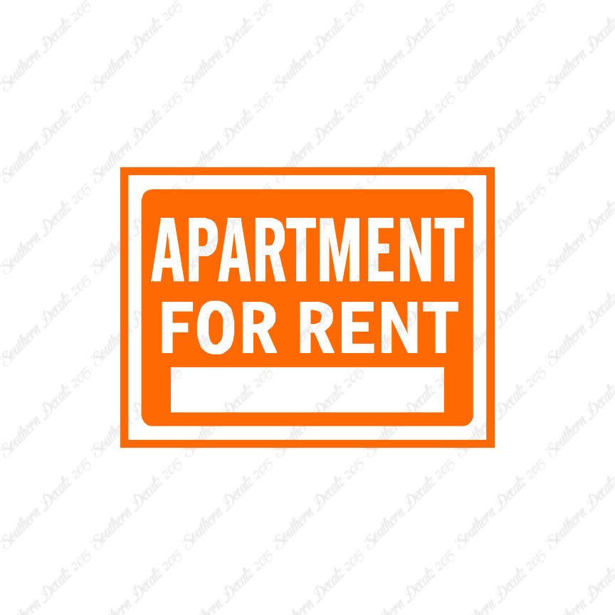 Apartment For Rent Business Sign