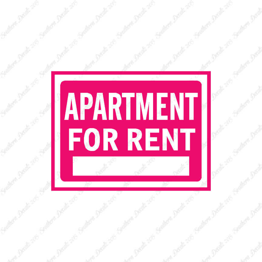 Apartment For Rent Business Sign
