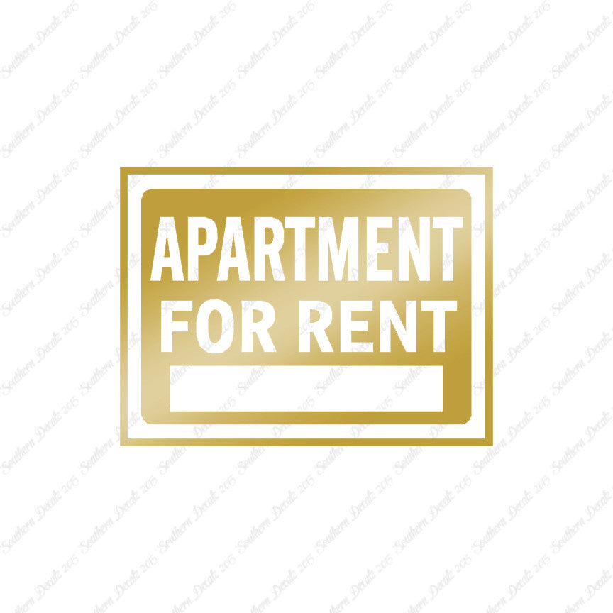 Apartment For Rent Business Sign