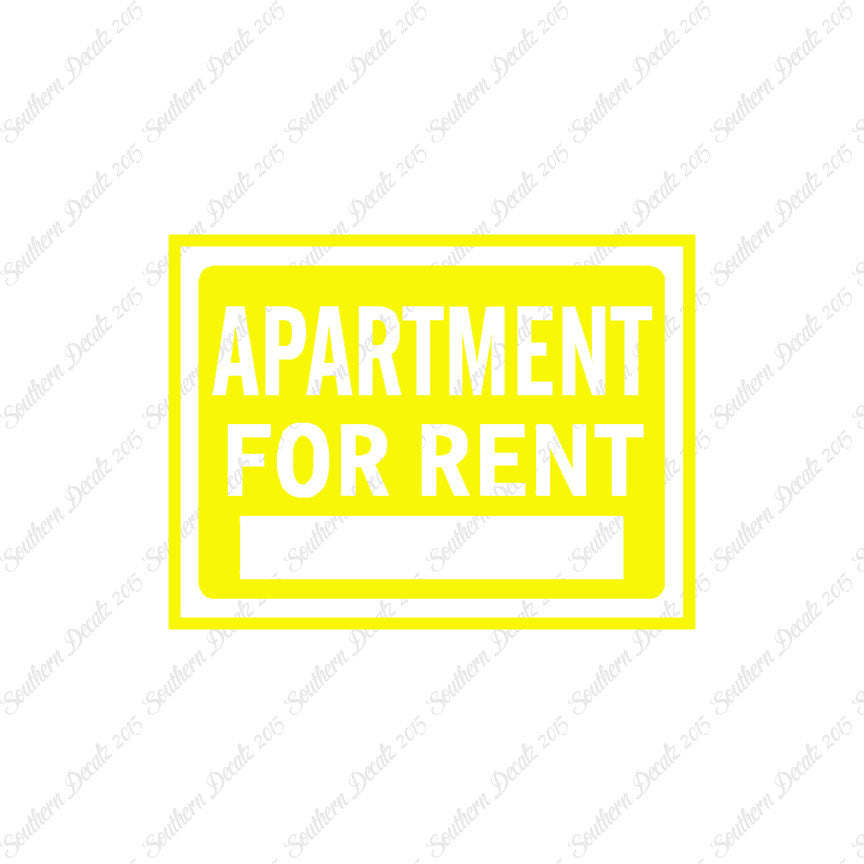 Apartment For Rent Business Sign
