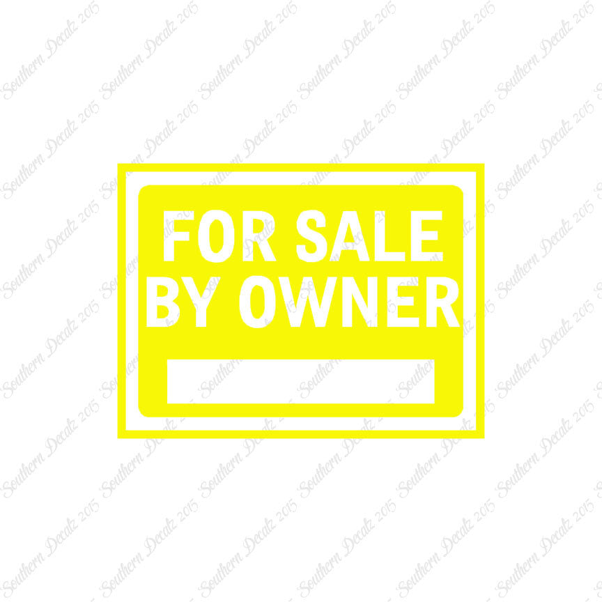 For Sale By Owner Business Sign