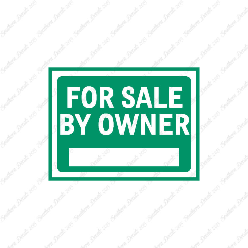 For Sale By Owner Business Sign