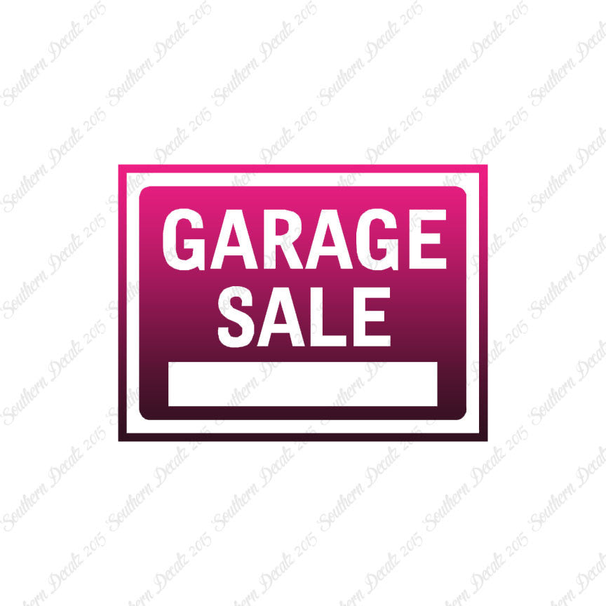 GarageSale Business Sign