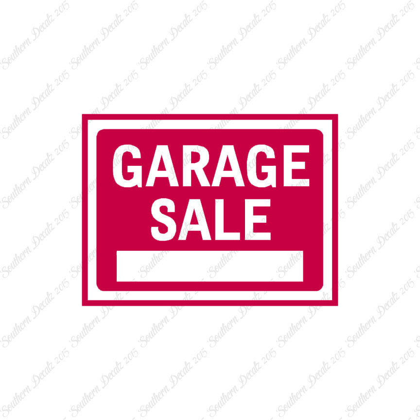 GarageSale Business Sign