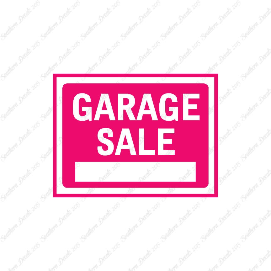 GarageSale Business Sign