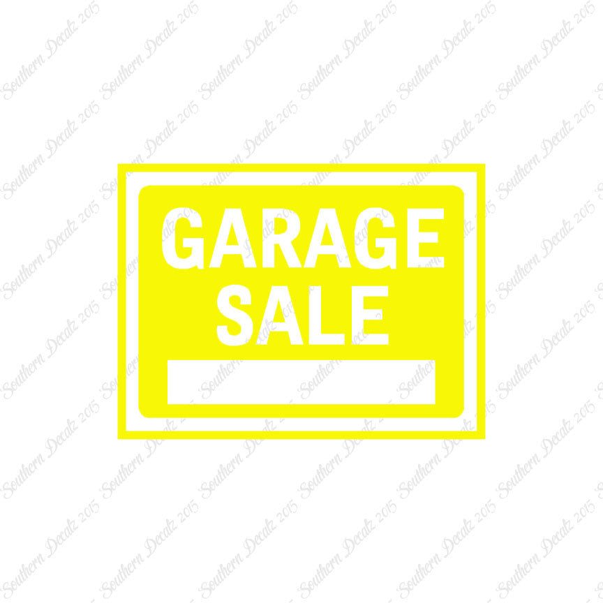 GarageSale Business Sign