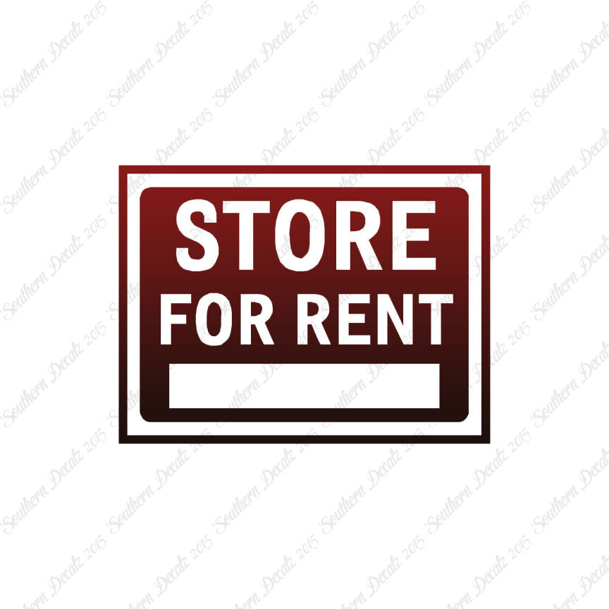 Stores For Rent Business Sign