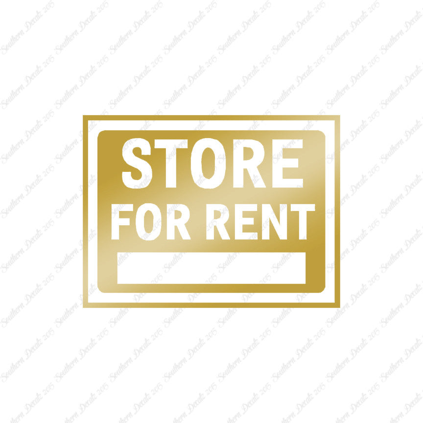Stores For Rent Business Sign