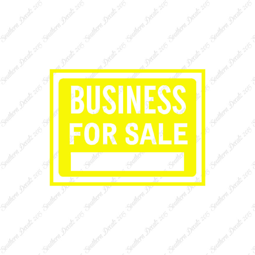 Business For Sale Sign