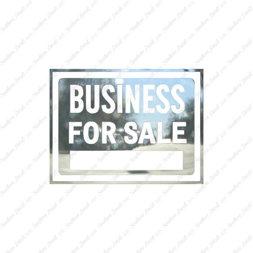 Business For Sale Sign