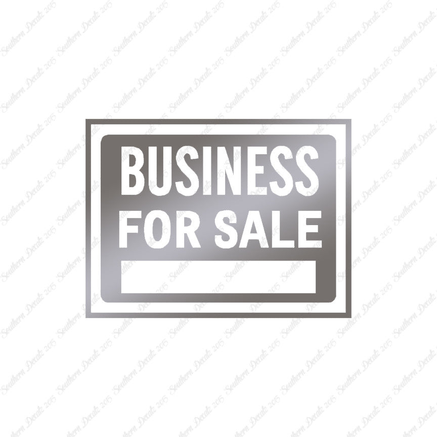 Business For Sale Sign