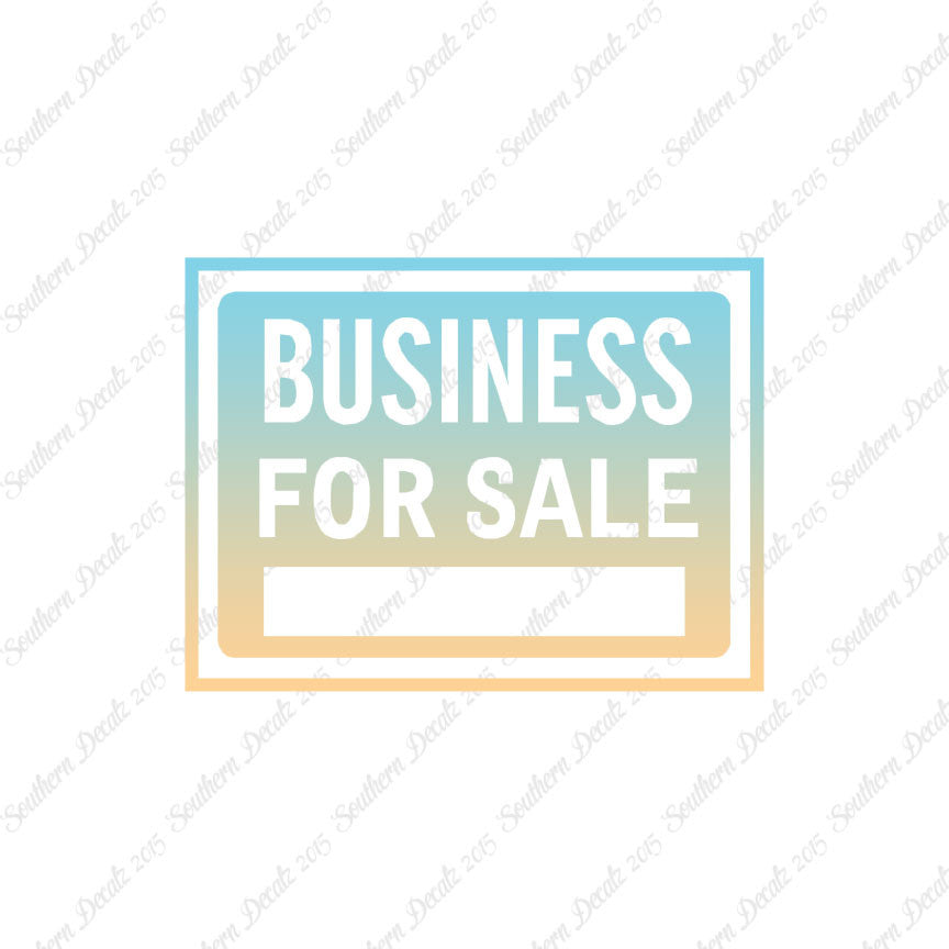 Business For Sale Sign