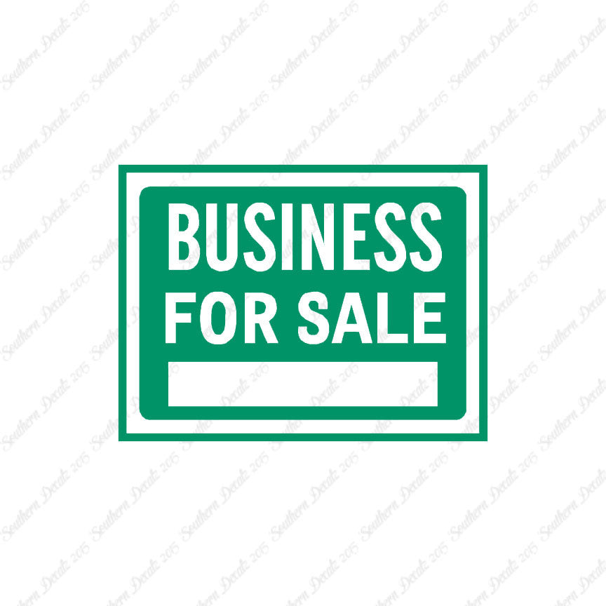 Business For Sale Sign