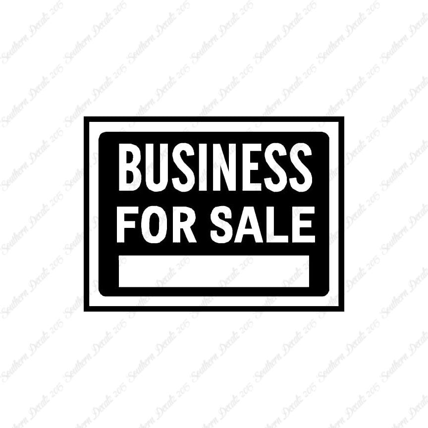 Business For Sale Sign