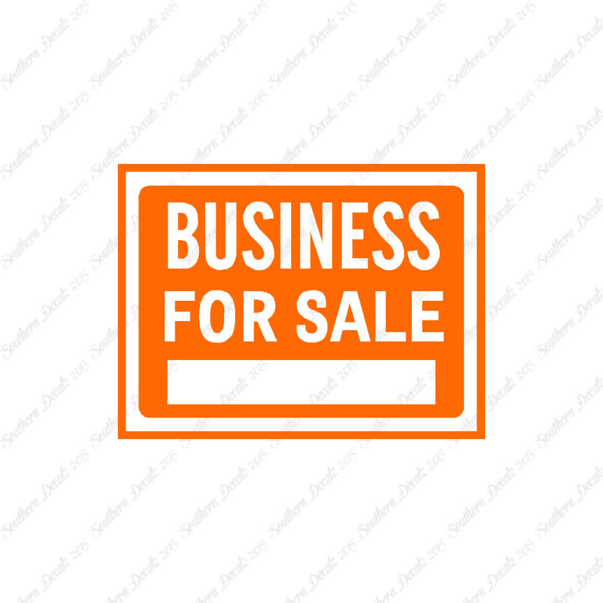 Business For Sale Sign