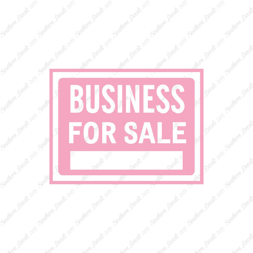 Business For Sale Sign