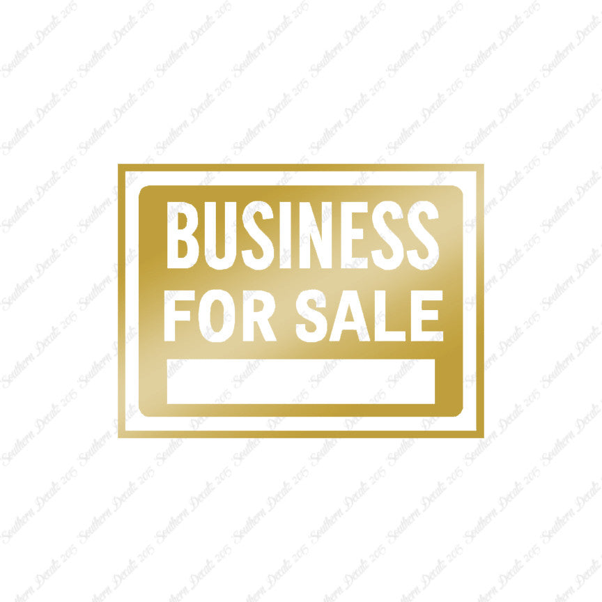 Business For Sale Sign