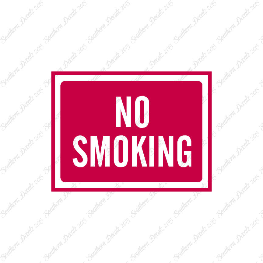 No Smoking Business Sign