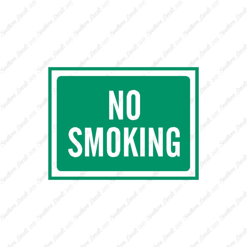 No Smoking Business Sign