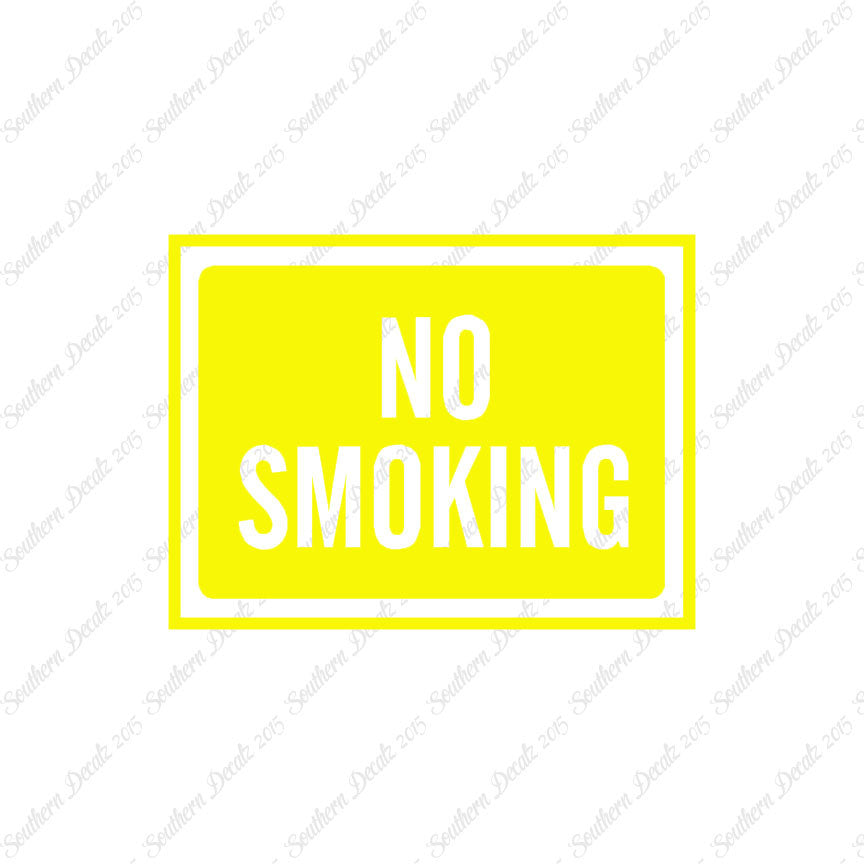 No Smoking Business Sign