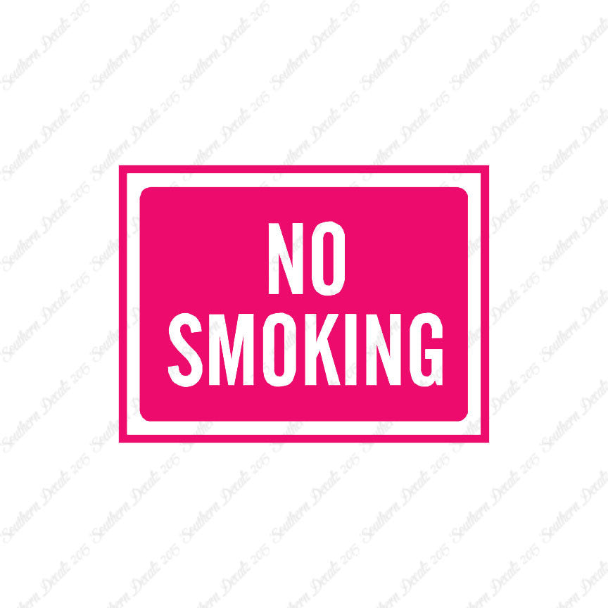 No Smoking Business Sign