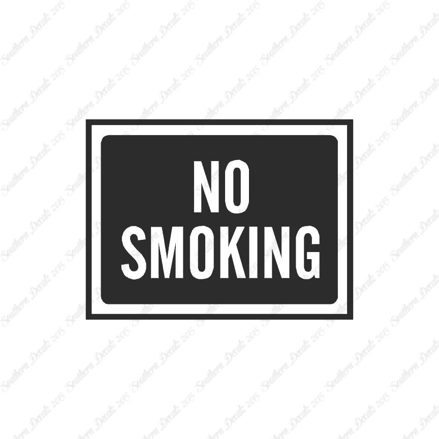 No Smoking Business Sign