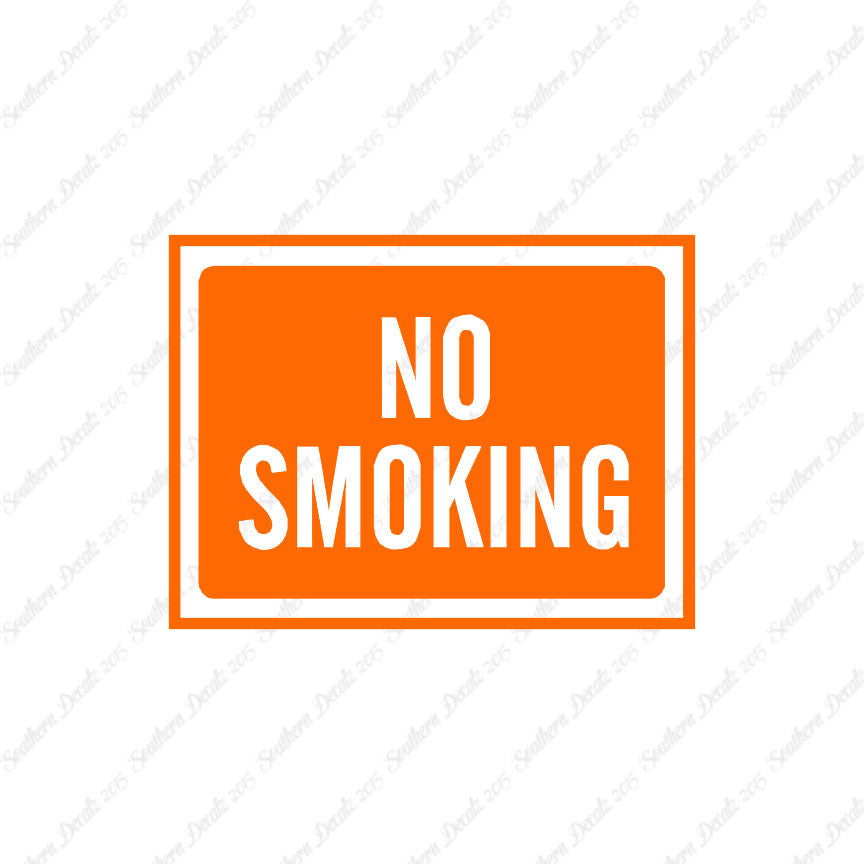 No Smoking Business Sign