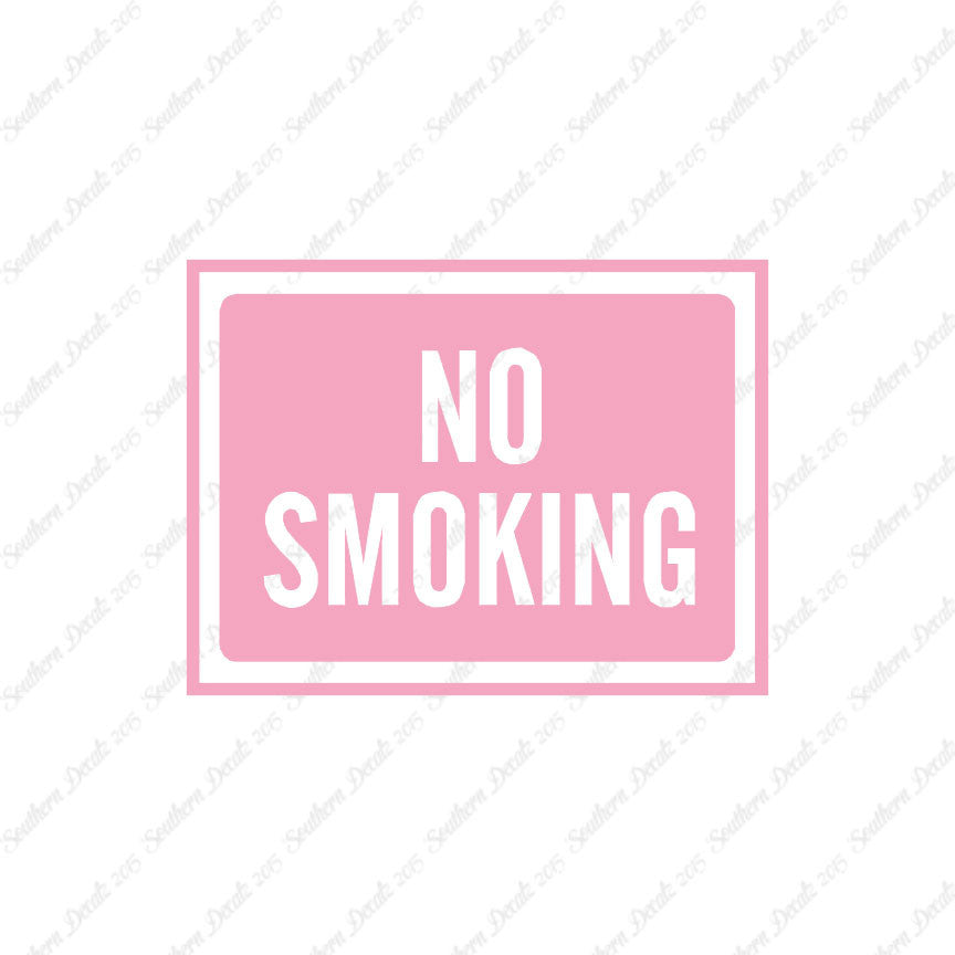 No Smoking Business Sign