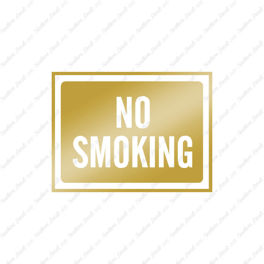 No Smoking Business Sign