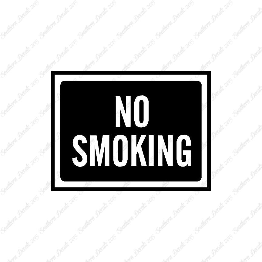 No Smoking Business Sign