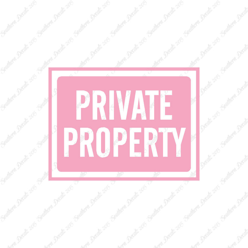Private Property Business Sign