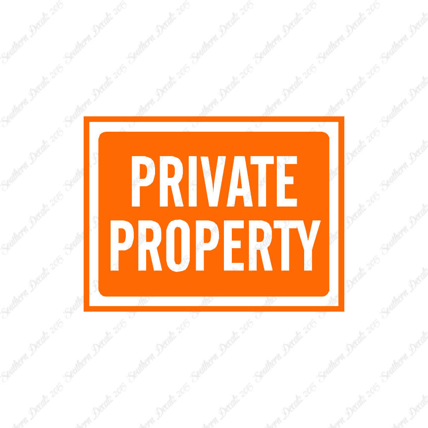 Private Property Business Sign