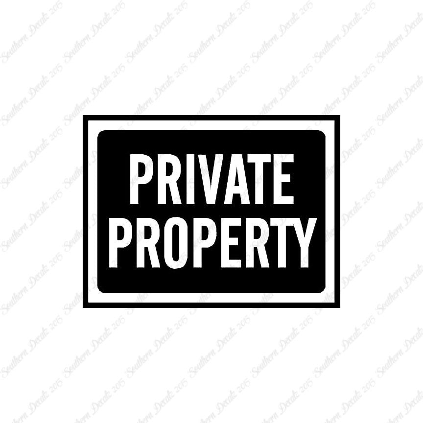 Private Property Business Sign