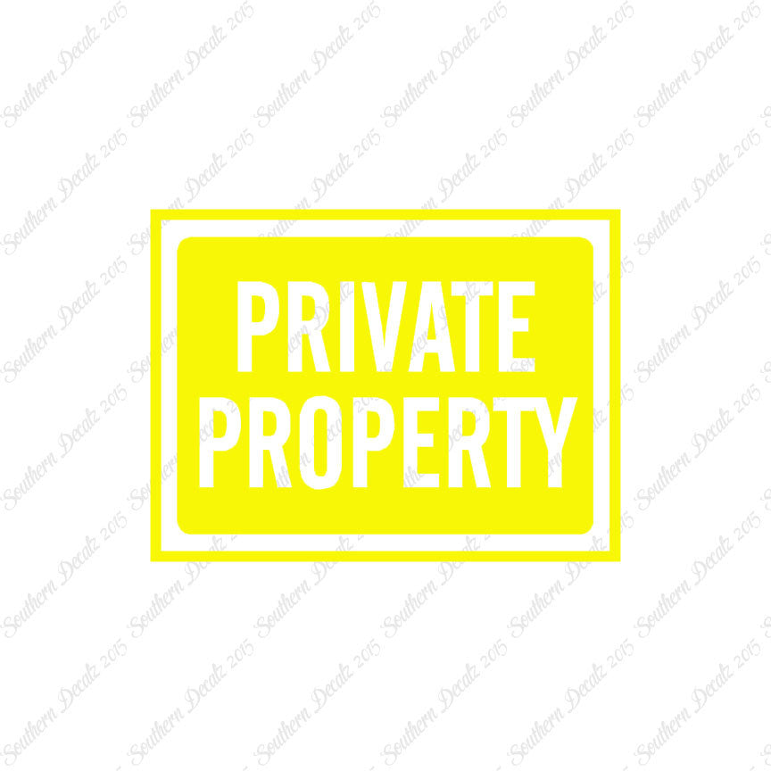 Private Property Business Sign