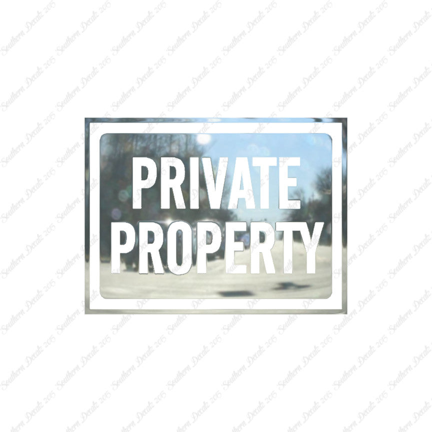 Private Property Business Sign