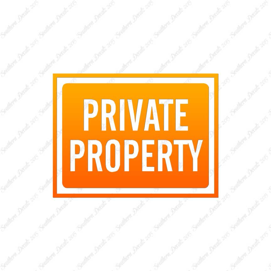 Private Property Business Sign