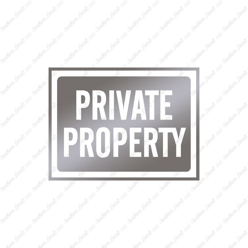 Private Property Business Sign