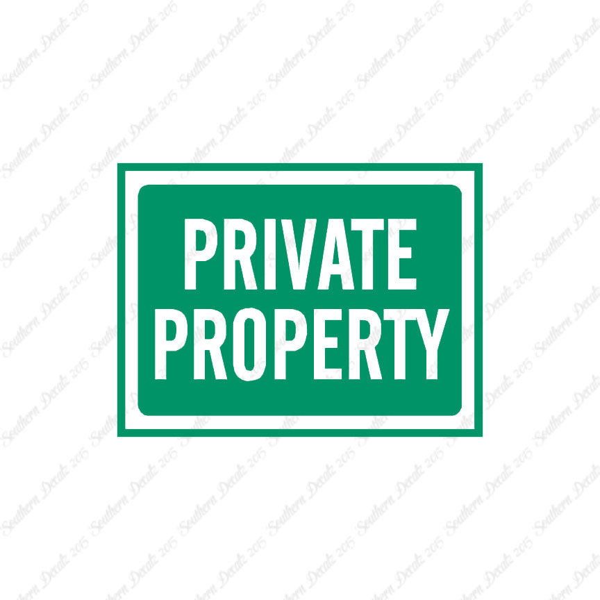 Private Property Business Sign