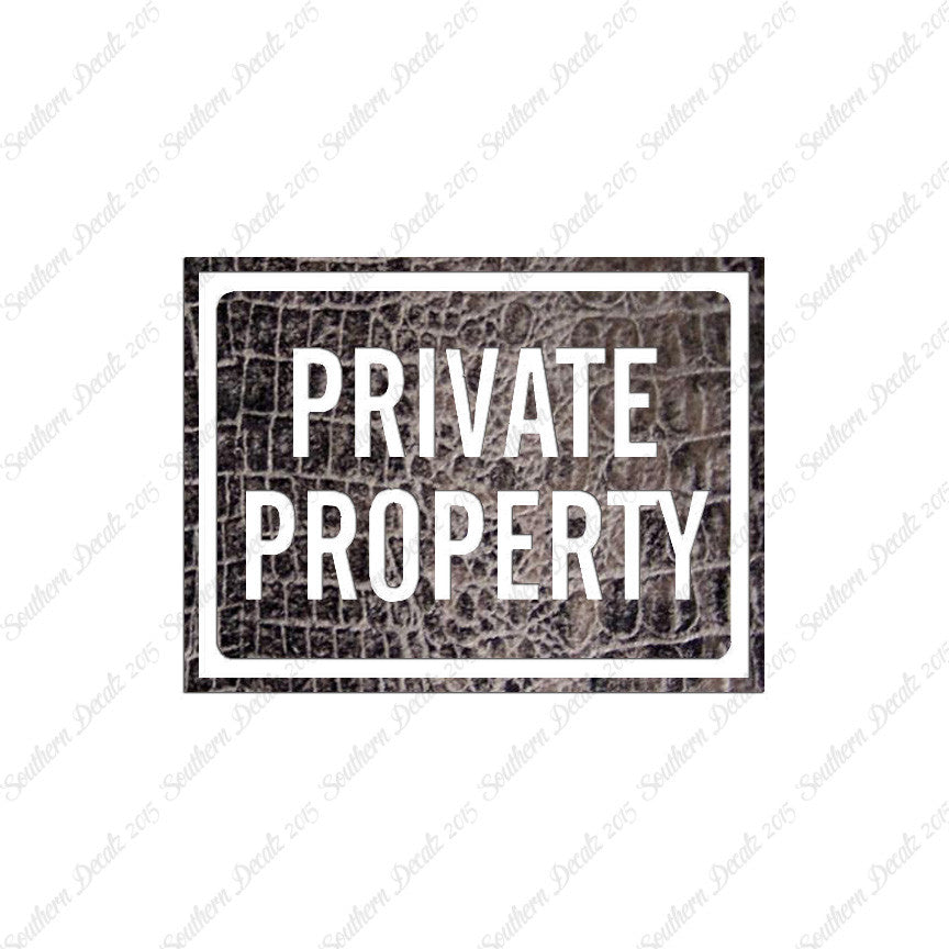 Private Property Business Sign