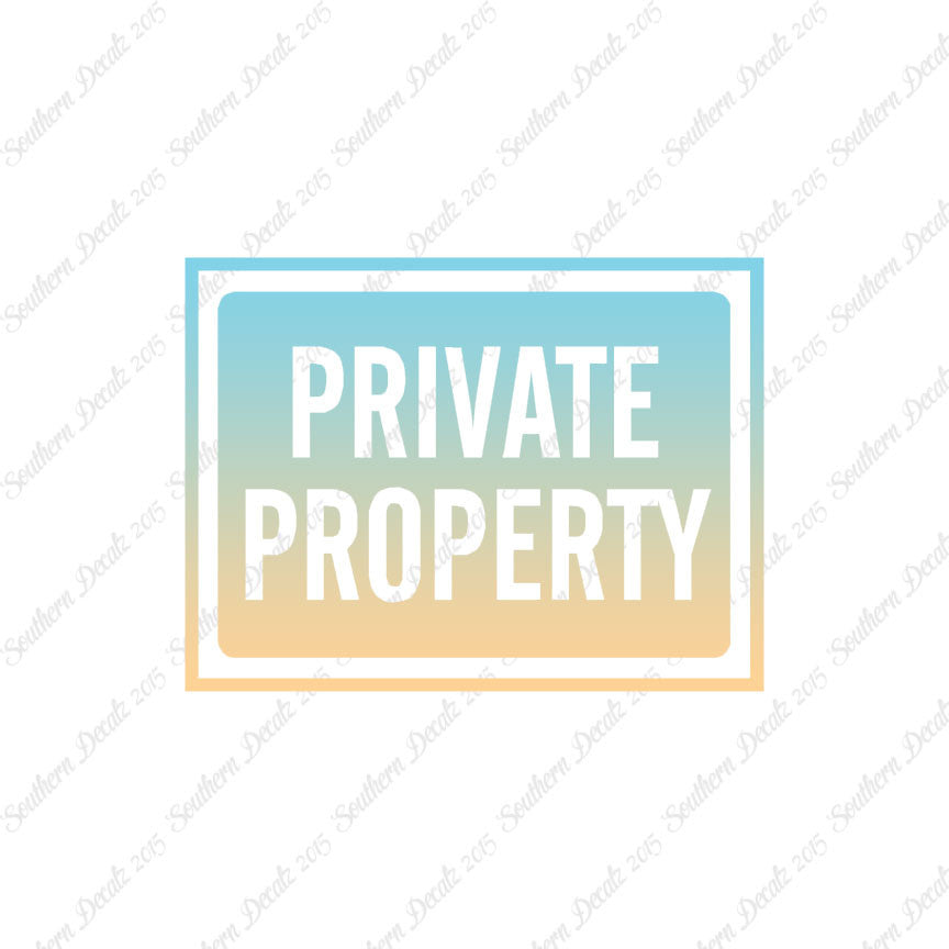 Private Property Business Sign