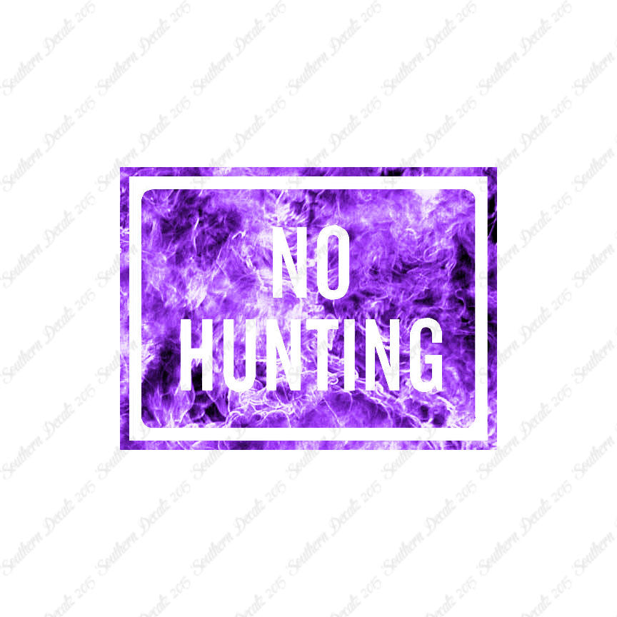 No Hunting Business Sign