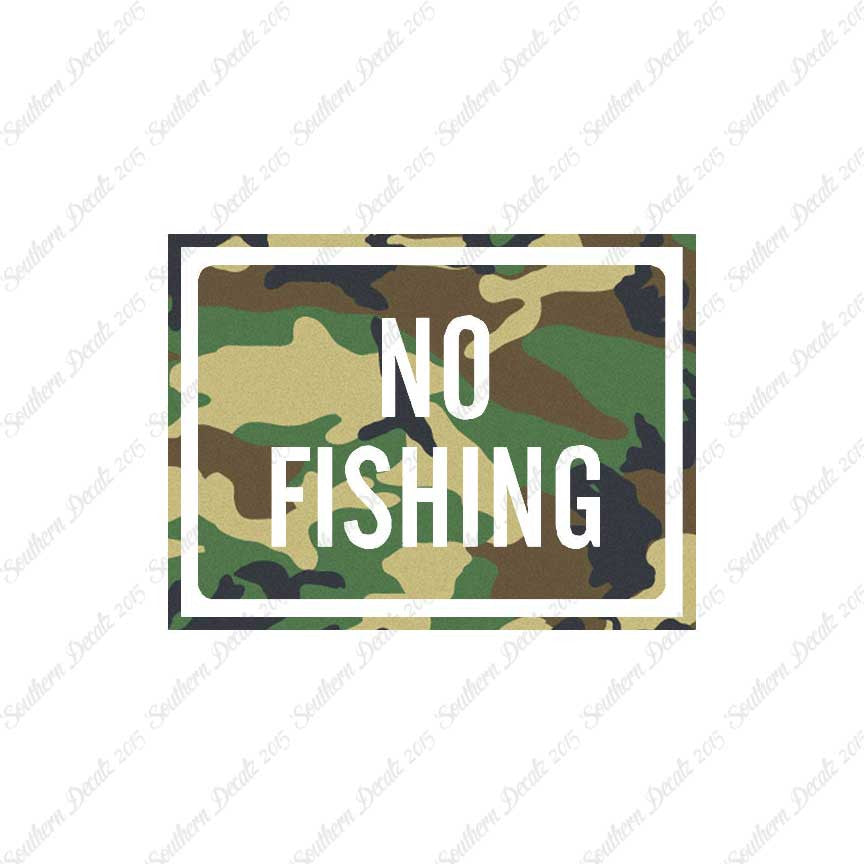 No Fishing Business Sign