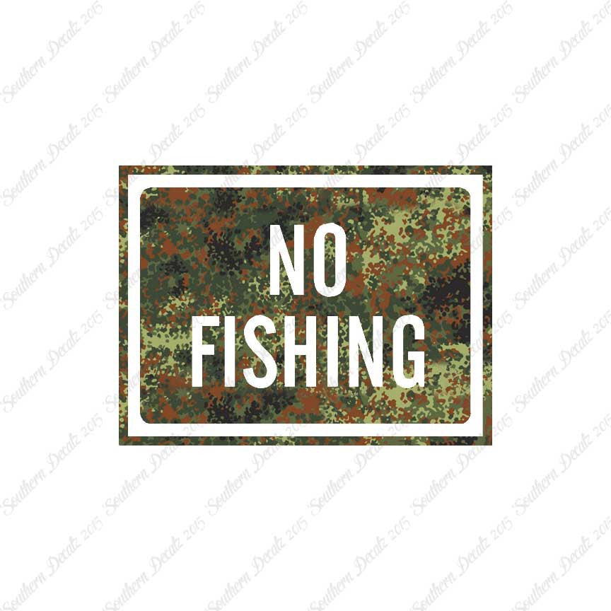 No Fishing Business Sign